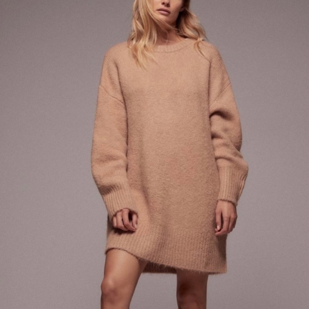Zara sweater dress with open back